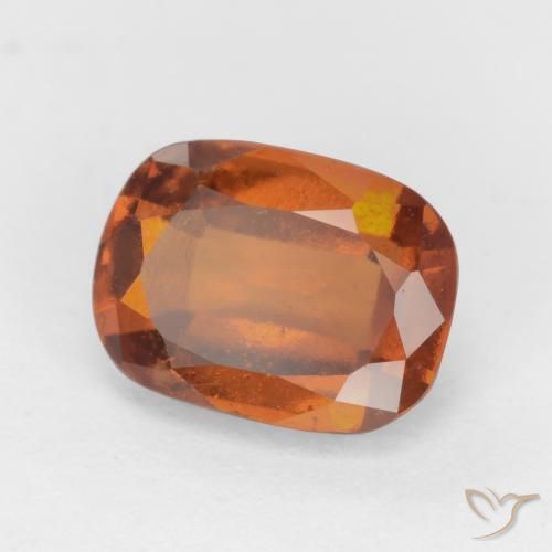 1.96 ct Orange Hessonite Garnet Stone, Natural Hessonite Garnet in Cushion-Cut Shape for Sale