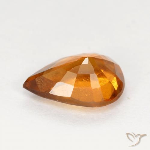 Hessonite Garnet Gemstone in 8 x 6 mm (calibrated) Size for Sale, Hessonite Garnet Stone in Medium Orange Color