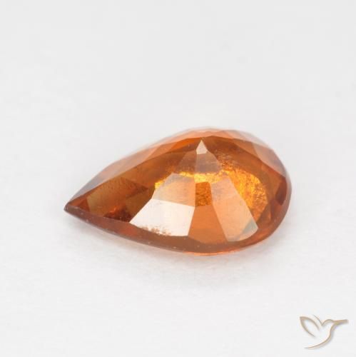 Hessonite Garnet Gemstone in 8 x 6 mm (calibrated) Size for Sale, Hessonite Garnet Stone in Deep Orange Color