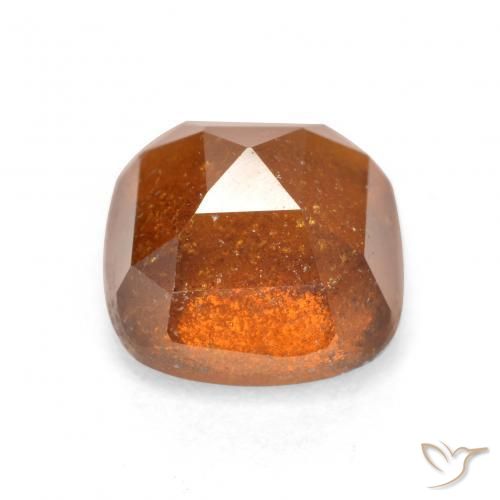 Hessonite Garnet Gemstone in 7 x 7 mm (calibrated) Size for Sale, Hessonite Garnet Stone in Amber Orange Color