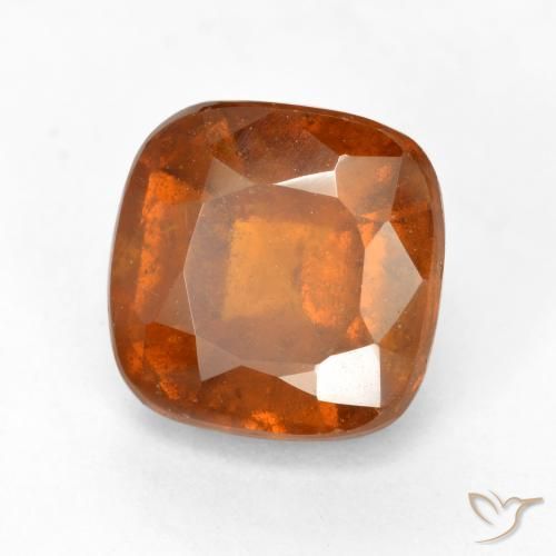 2.29 ct Orange Hessonite Garnet Stone, Natural Hessonite Garnet in Cushion-Cut Shape for Sale