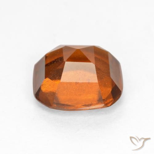 Hessonite Garnet Gemstone in 7 x 7 mm (calibrated) Size for Sale, Hessonite Garnet Stone in Deep Orange Color