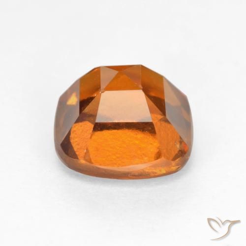 Hessonite Garnet Gemstone in 7 x 7 mm (calibrated) Size for Sale, Hessonite Garnet Stone in Medium Orange Color