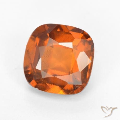 2.24 ct Orange Hessonite Garnet Stone, Natural Hessonite Garnet in Cushion-Cut Shape for Sale
