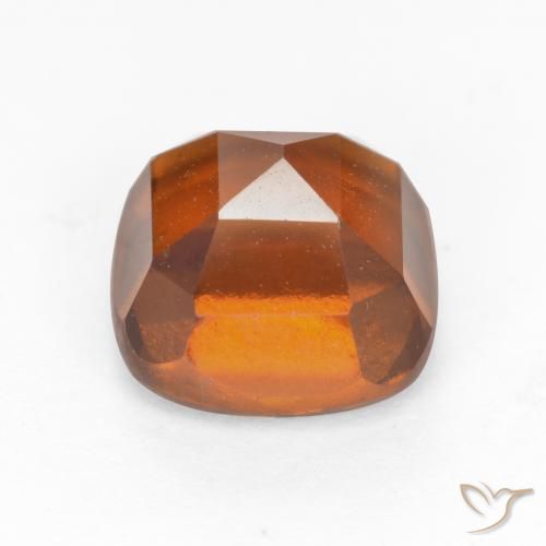 Hessonite Garnet Gemstone in 7 x 7 mm (calibrated) Size for Sale, Hessonite Garnet Stone in Deep Orange Color