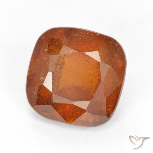 1.94 ct Orange Hessonite Garnet Stone, Natural Hessonite Garnet in Cushion-Cut Shape for Sale