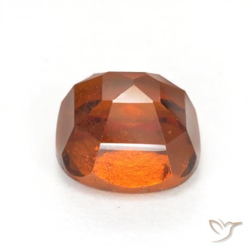 Hessonite Garnet Gemstone in 7 x 7 mm (calibrated) Size for Sale, Hessonite Garnet Stone in Deep Orange Color
