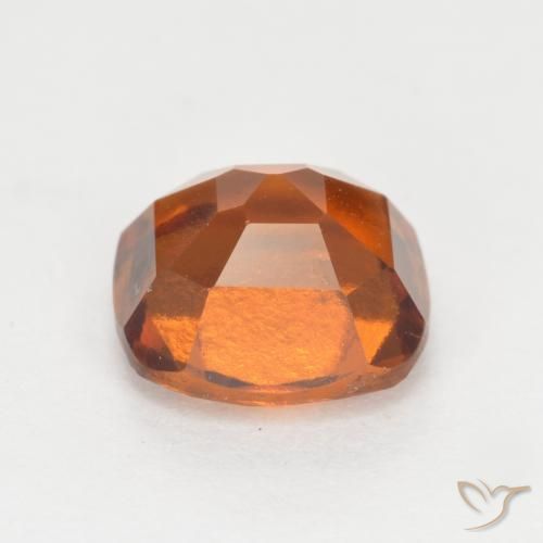 Hessonite Garnet Gemstone in 7 x 7 mm (calibrated) Size for Sale, Hessonite Garnet Stone in Deep Orange Color