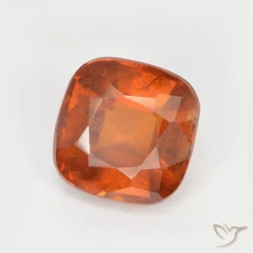 2.07 ct Orange Hessonite Garnet Stone, Natural Hessonite Garnet in Cushion-Cut Shape for Sale