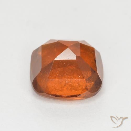 Hessonite Garnet Gemstone in 7 x 7 mm (calibrated) Size for Sale, Hessonite Garnet Stone in Deep Orange Color