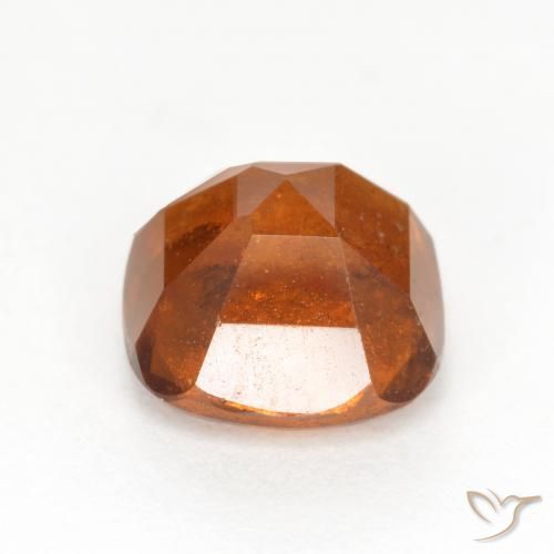 Hessonite Garnet Gemstone in 7 x 7 mm (calibrated) Size for Sale, Hessonite Garnet Stone in Deep Orange Color