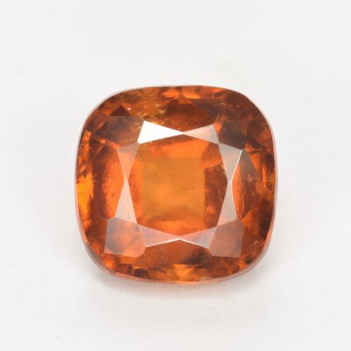 Medium-Dark Orange Hessonite Garnet Gem - 2.1ct Cushion-Cut (ID: 553150)