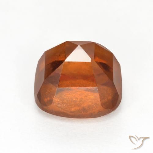 Hessonite Garnet Gemstone in 7 x 7 mm (calibrated) Size for Sale, Hessonite Garnet Stone in Amber Orange Color