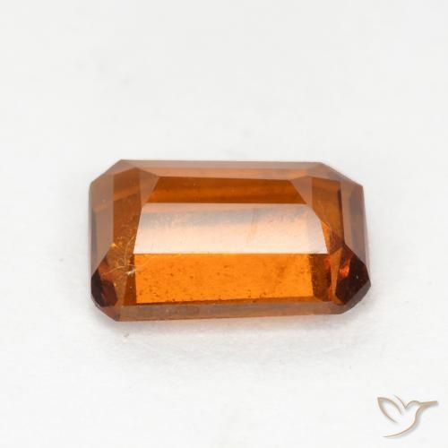 Hessonite Garnet Gemstone in 7.7 x 5.9 mm Size for Sale, Hessonite Garnet Stone in Deep Orange Color