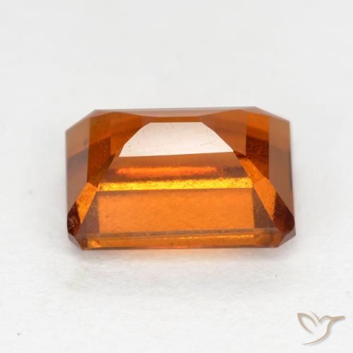 Hessonite Garnet Gemstone in 8 x 6 mm (calibrated) Size for Sale, Hessonite Garnet Stone in Medium Orange Color