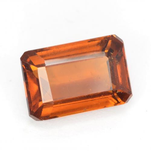 Deep Orange Hessonite Garnet Gem - 2.2ct Octagon Facet (ID: 553502)