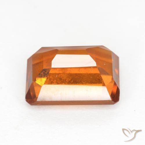 Hessonite Garnet Gemstone in 8 x 6 mm (calibrated) Size for Sale, Hessonite Garnet Stone in Deep Orange Color