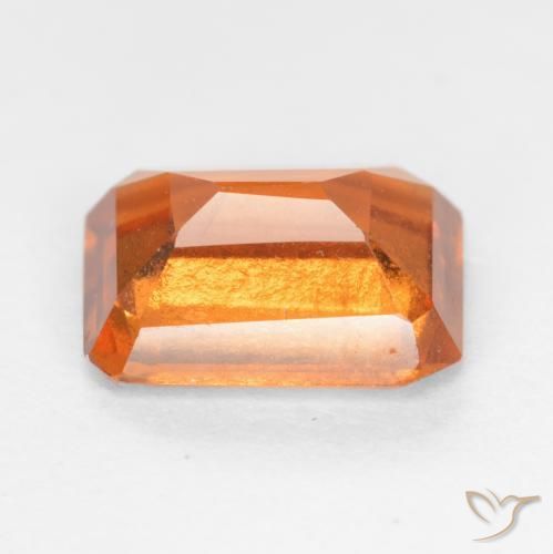 Hessonite Garnet Gemstone in 8 x 6 mm (calibrated) Size for Sale, Hessonite Garnet Stone in Amber Orange Color
