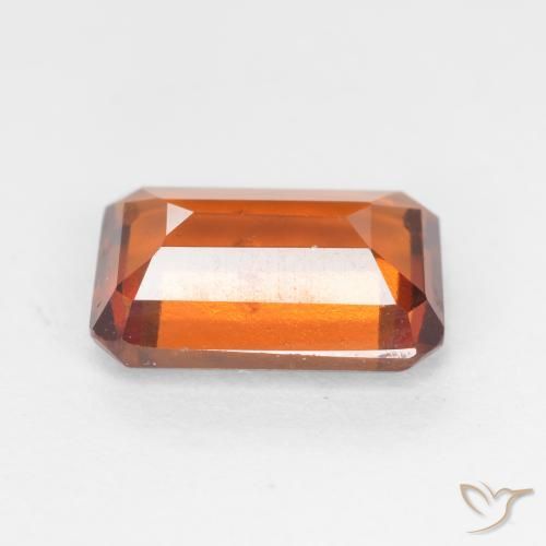 Hessonite Garnet Gemstone in 9.2 x 6.3 mm Size for Sale, Hessonite Garnet Stone in Deep Orange Color