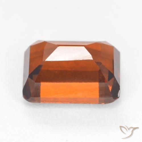 Hessonite Garnet Gemstone in 8 x 6 mm (calibrated) Size for Sale, Hessonite Garnet Stone in Deep Orange Color