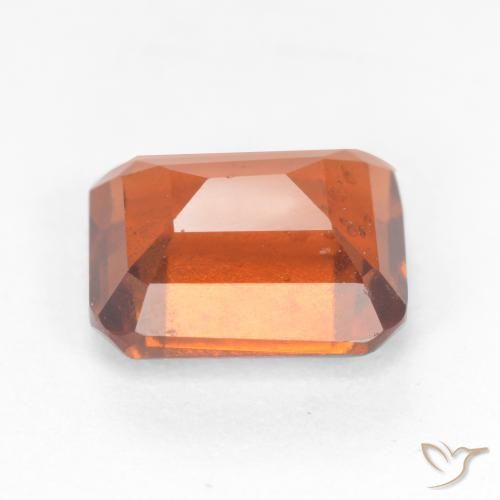 Hessonite Garnet Gemstone in 8.2 x 6.3 mm Size for Sale, Hessonite Garnet Stone in Fire Orange Color