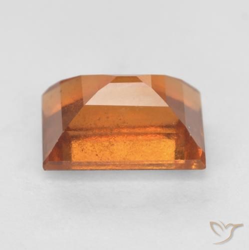 Hessonite Garnet Gemstone in 7.4 x 5.3 mm Size for Sale, Hessonite Garnet Stone in Bright Orange Color