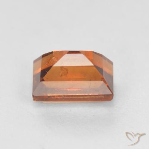 Hessonite Garnet Gemstone in 6.2 x 4.5 mm Size for Sale, Hessonite Garnet Stone in Medium-Dark Orange Color