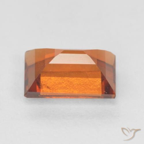 Hessonite Garnet Gemstone in 6.8 x 4.7 mm Size for Sale, Hessonite Garnet Stone in Medium-Dark Orange Color