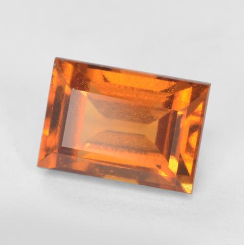 Arancione scuro Granato essonite Gem - 1.6ct Baguette sfaccettata (ID: 554047)
