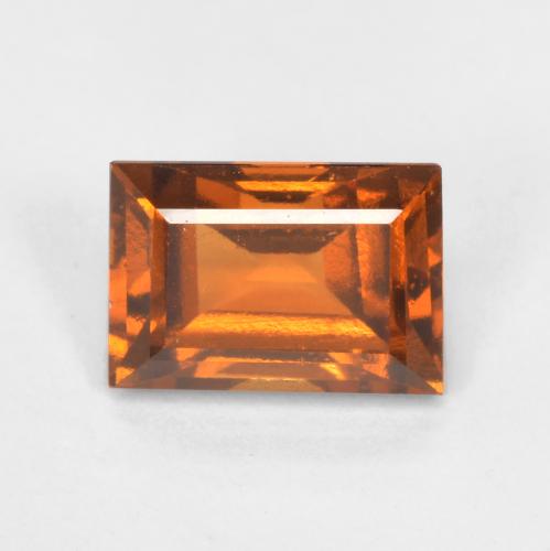 Темно-оранжевый Гранат Гессонит Камень - 1.3ct Фасетная Огранка Багет (ID: 554050)
