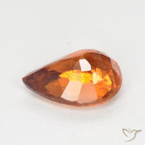 Hessonite Garnet Gemstone in 8 x 6 mm (calibrated) Size for Sale, Hessonite Garnet Stone in Deep Orange Color