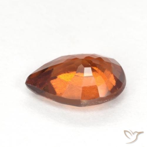 Hessonite Garnet Gemstone in 7.8 x 5.7 mm Size for Sale, Hessonite Garnet Stone in Deep Orange Color