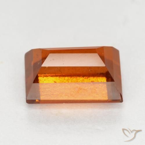 Hessonite Garnet Gemstone in 7.2 x 5.2 mm Size for Sale, Hessonite Garnet Stone in Medium Orange Color