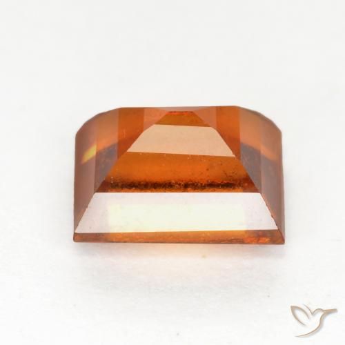 Hessonite Garnet Gemstone in 6.6 x 5.2 mm Size for Sale, Hessonite Garnet Stone in Deep Orange Color