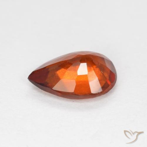 Hessonite Garnet Gemstone in 7.9 x 5.7 mm Size for Sale, Hessonite Garnet Stone in Fire Orange Color