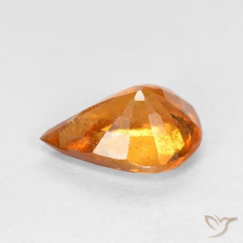Hessonite Garnet Gemstone in 8 x 6 mm (calibrated) Size for Sale, Hessonite Garnet Stone in Bright Orange Color