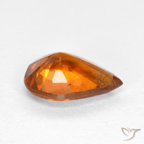 Hessonite Garnet Gemstone in 8 x 6 mm (calibrated) Size for Sale, Hessonite Garnet Stone in Deep Orange Color