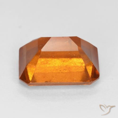 Hessonite Garnet Gemstone in 8.7 x 6.7 mm Size for Sale, Hessonite Garnet Stone in Deep Orange Color