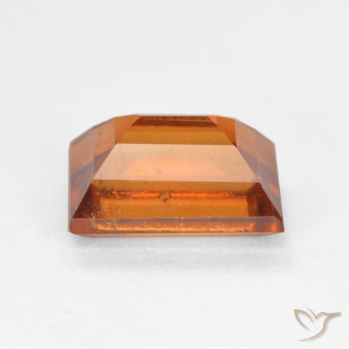 Hessonite Garnet Gemstone in 7.4 x 5.1 mm Size for Sale, Hessonite Garnet Stone in Medium Orange Color