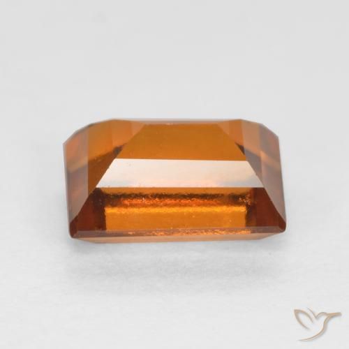 Hessonite Garnet Gemstone in 7 x 5 mm (calibrated) Size for Sale, Hessonite Garnet Stone in Medium-Dark Orange Color