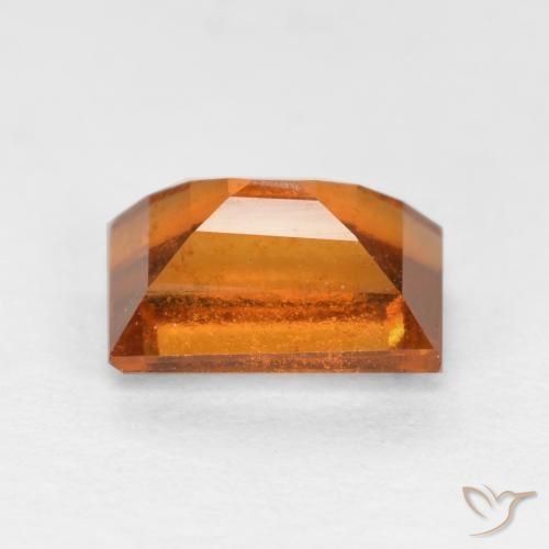Hessonite Garnet Gemstone in 6.8 x 4.7 mm Size for Sale, Hessonite Garnet Stone in Medium Orange Color