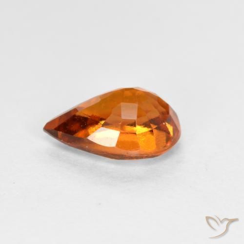Hessonite Garnet Gemstone in 7 x 5 mm (calibrated) Size for Sale, Hessonite Garnet Stone in Medium-Dark Orange Color