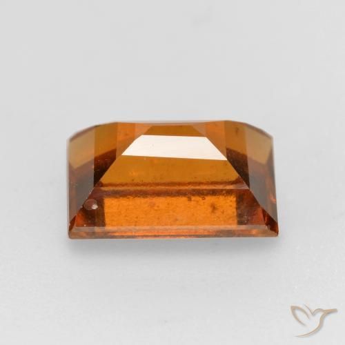 Hessonite Garnet Gemstone in 7.5 x 5.3 mm Size for Sale, Hessonite Garnet Stone in Deep Orange Color