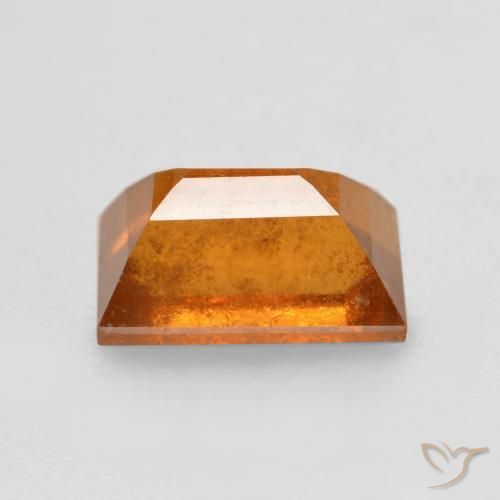 Hessonite Garnet Gemstone in 7 x 4.7 mm Size for Sale, Hessonite Garnet Stone in Deep Orange Color