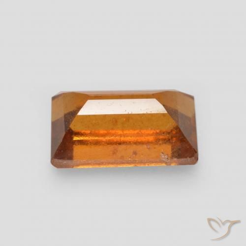 Hessonite Garnet Gemstone in 6.9 x 4.5 mm Size for Sale, Hessonite Garnet Stone in Yellowish Orange Color