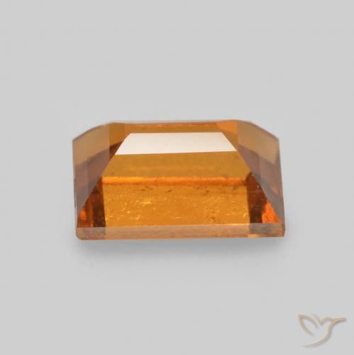 Hessonite Garnet Gemstone in 6.3 x 4.2 mm Size for Sale, Hessonite Garnet Stone in Deep Orange Color