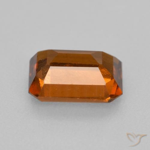 Hessonite Garnet Gemstone in 8.9 x 6.4 mm Size for Sale, Hessonite Garnet Stone in Medium Orange Color