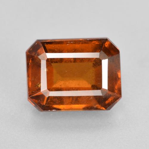 rötlich-orange Hessonit-Granat Edelstein - 2.9ct Oktagon facettiert (ID: 559003)