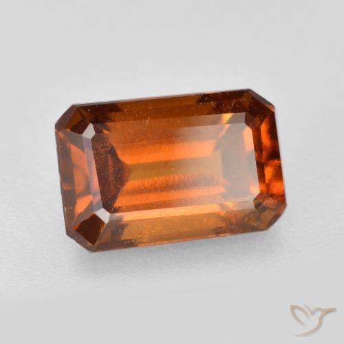 2.15 ct Orange Hessonite Garnet Stone, Natural Hessonite Garnet in Octagon Facet Shape for Sale
