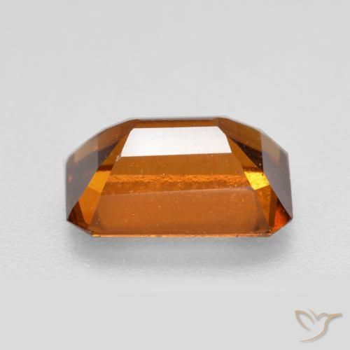 Hessonite Garnet Gemstone in 9 x 6 mm (calibrated) Size for Sale, Hessonite Garnet Stone in Medium-Dark Orange Color